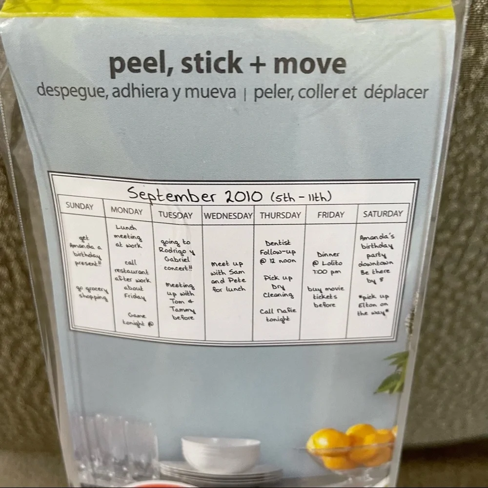 Wall Pops Peel and Stick Dry Erase Calendar